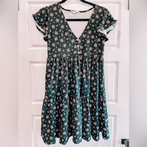 Jessica Simpson black & pink floral summer dress. Gently worn.